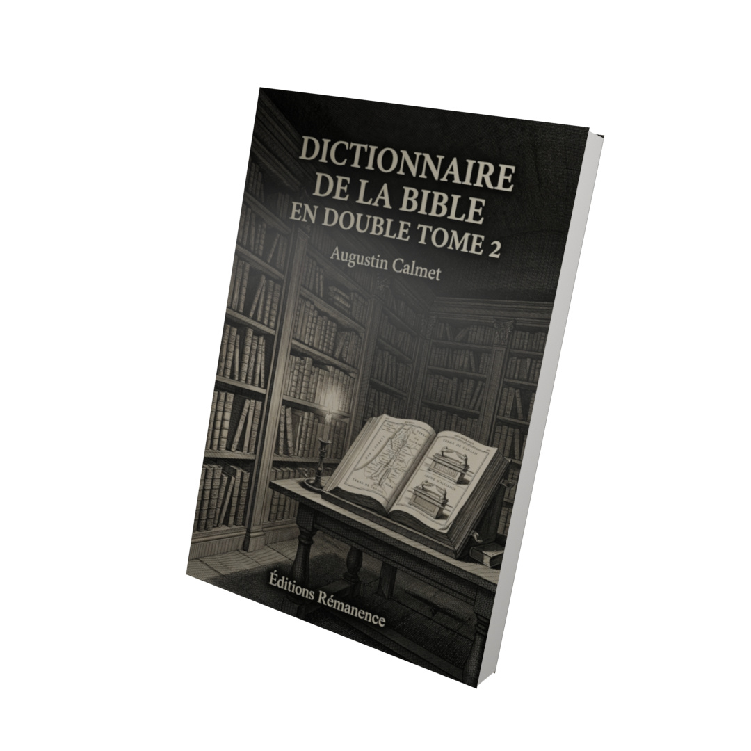 Dictionnaire de la Bible en double Tome 2 - Augustin Calmet (Vue 3D)