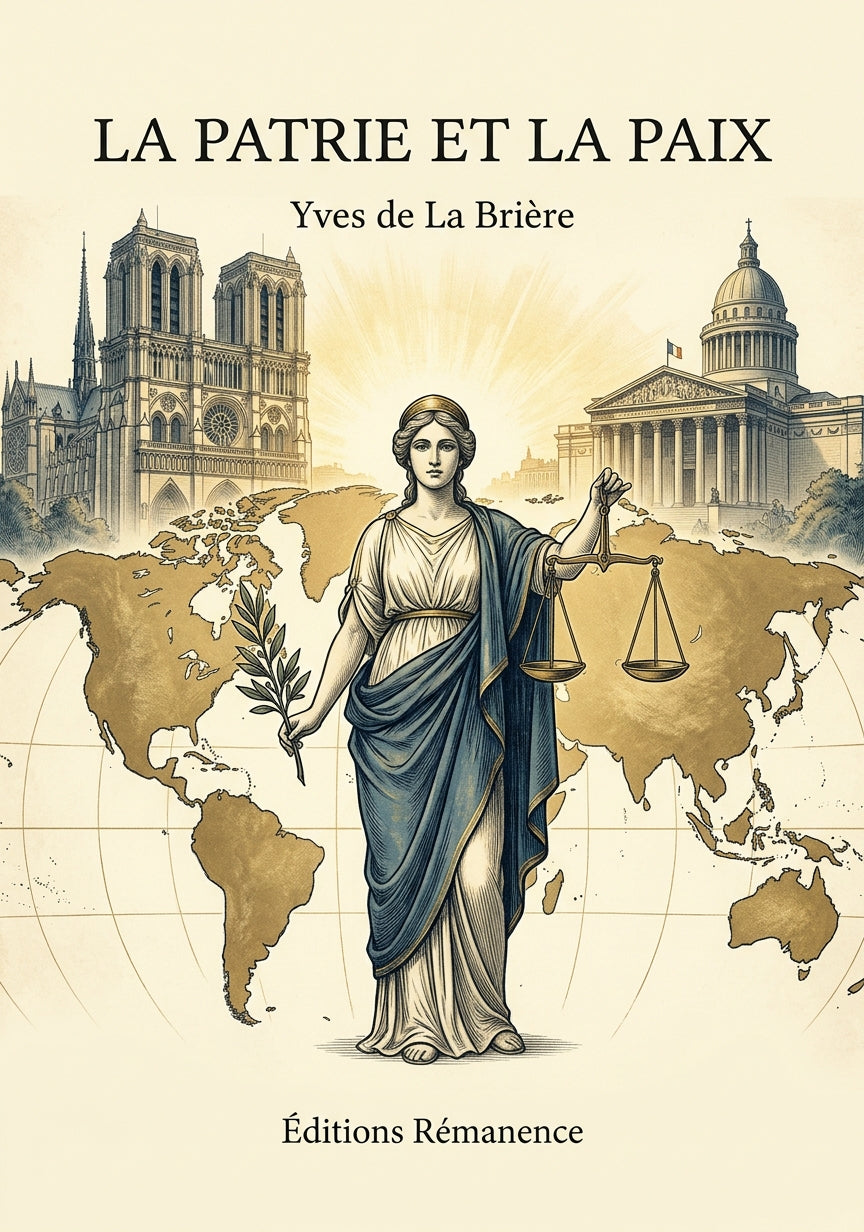 La patrie et la paix - Yves de La Brière (Couverture)