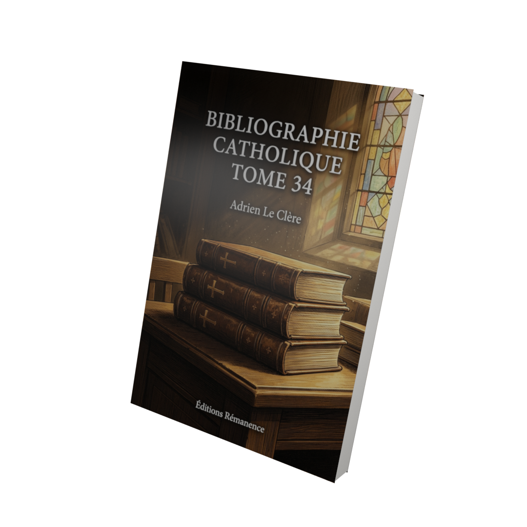 Bibliographie catholique Tome 34 - Adrien Le Clère (Vue 3D)