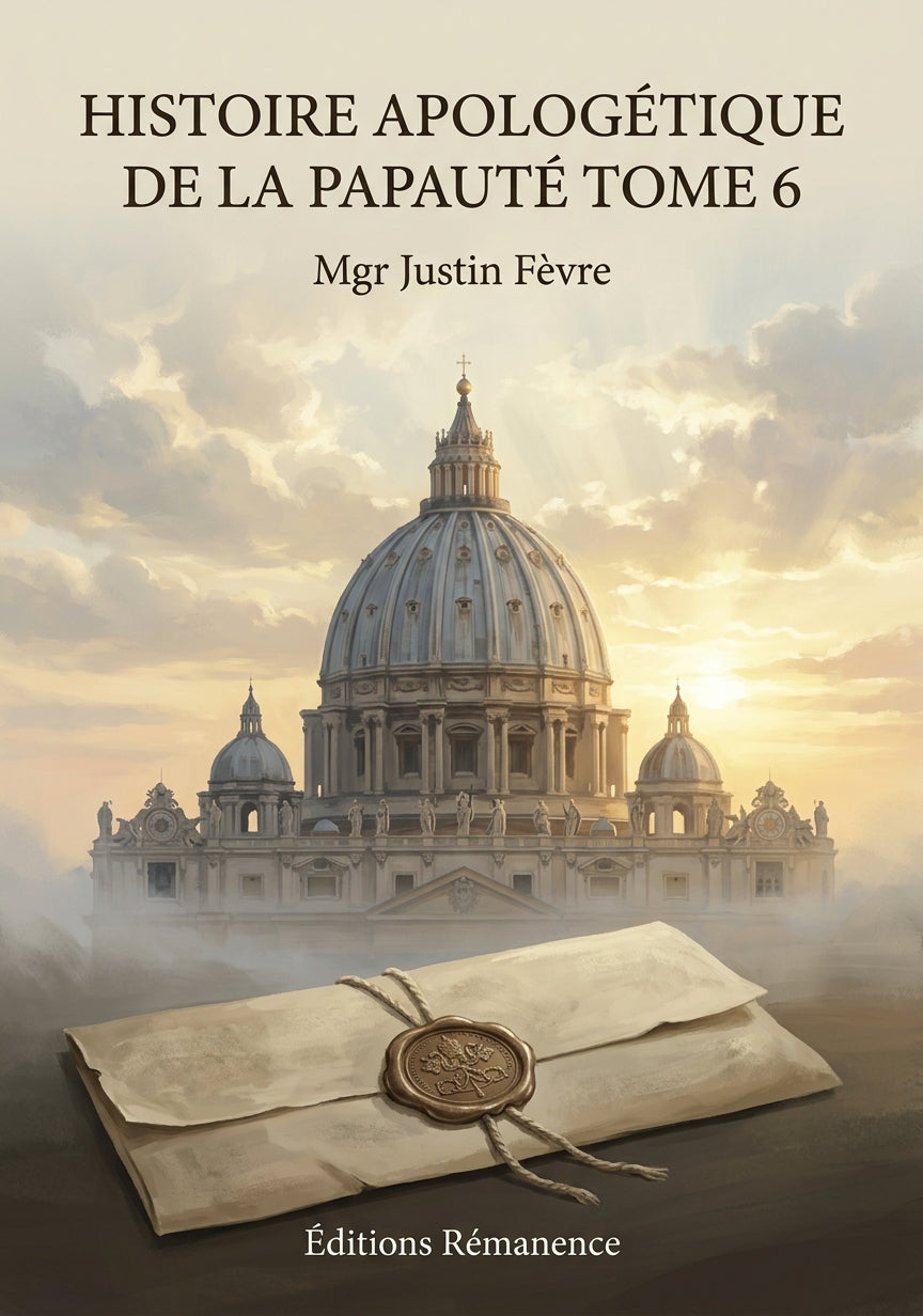 Histoire apologétique de la papauté Tome 6 - Mgr Justin Fèvre (Couverture)