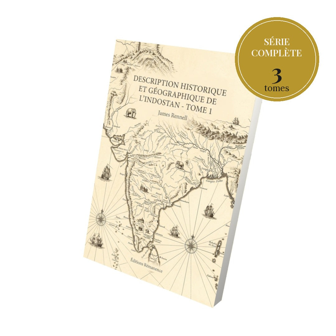 Description historique et géographique de l’Indostan – série complète en 3 tomes