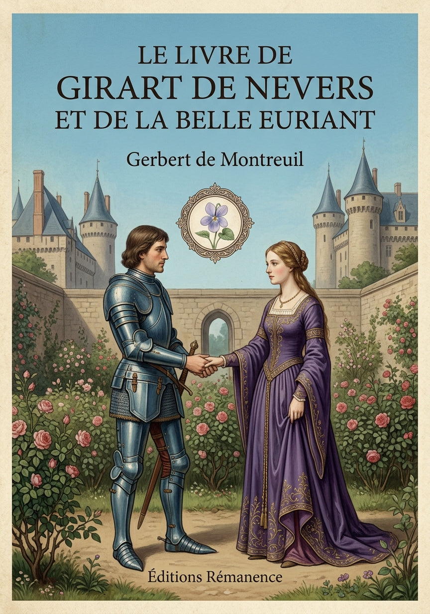 Le livre de Girart de Nevers et de la belle Euriant - Gerbert de Montreuil (Couverture)