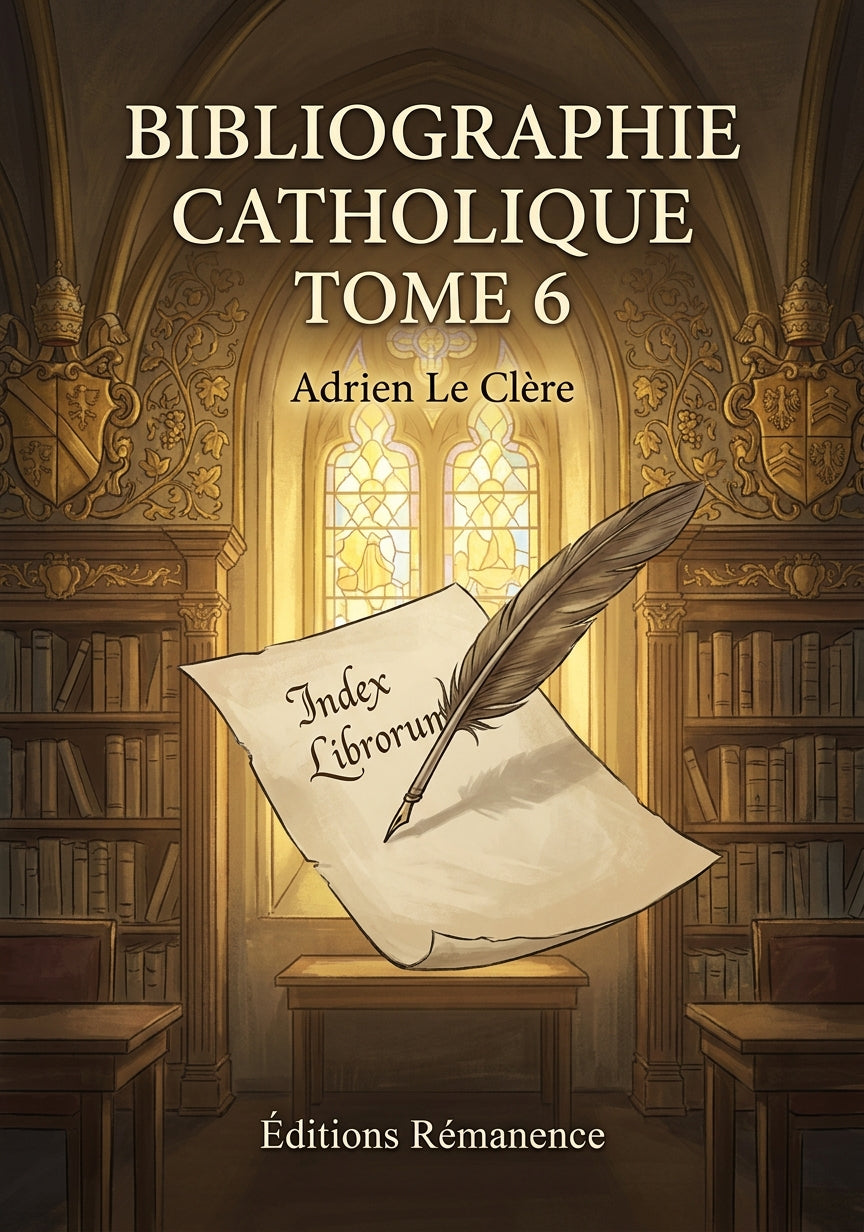 Bibliographie catholique Tome 6 - Adrien Le Clère (Couverture)