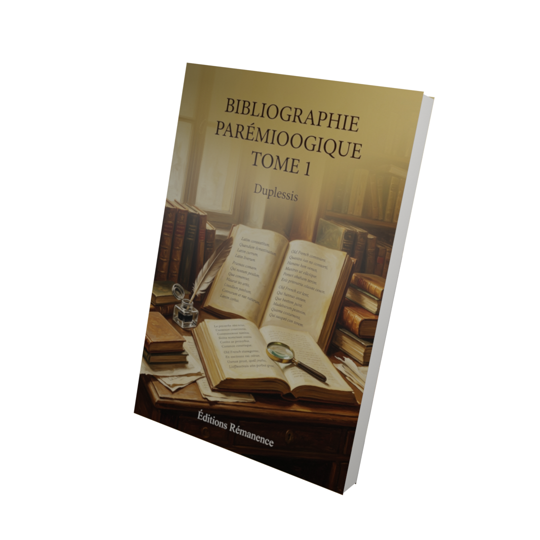 Bibliographie parémioogique Tome 1 - Duplessis (Vue 3D)