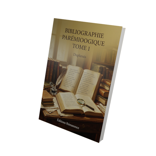 Bibliographie parémioogique Tome 1 - Duplessis (Vue 3D)