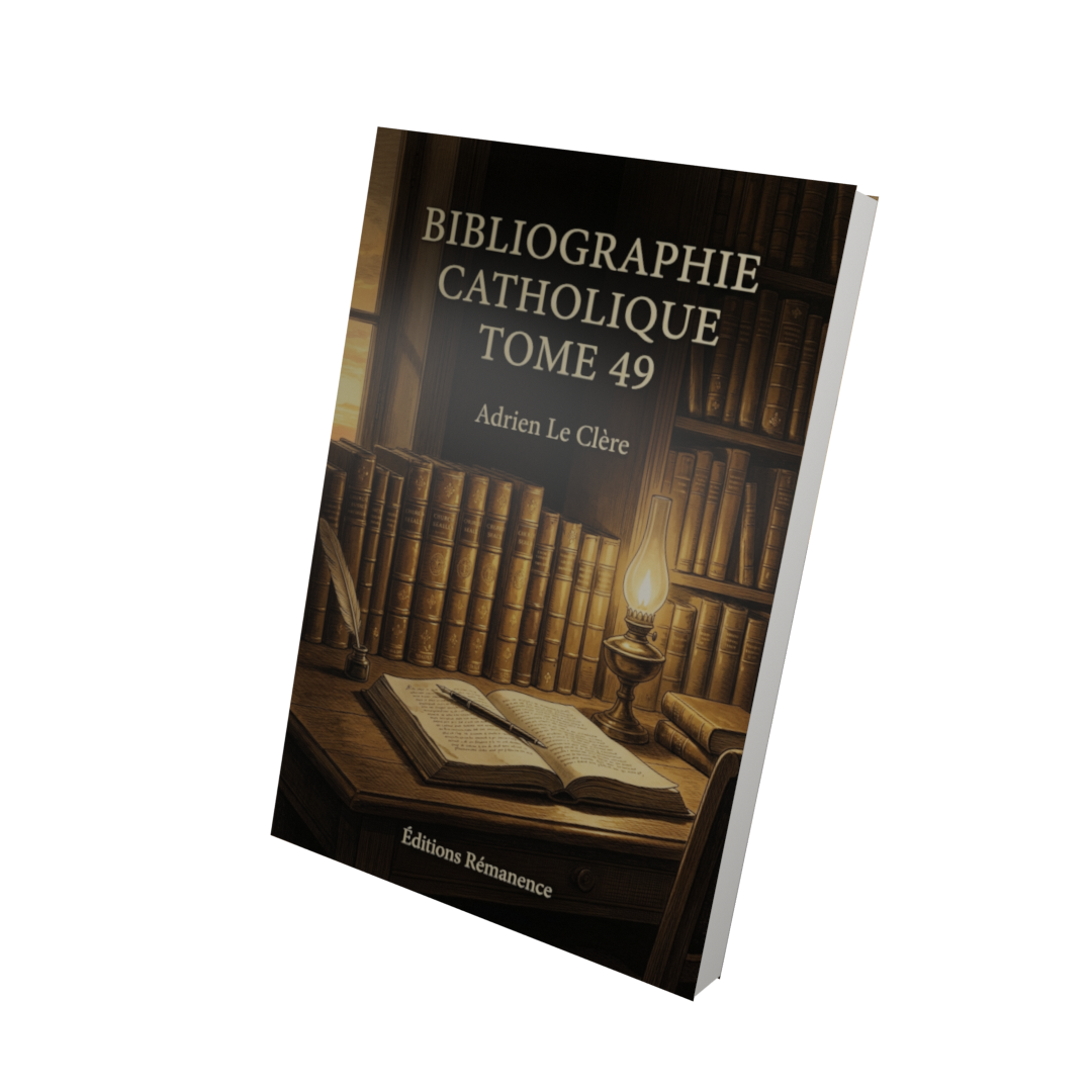 Bibliographie catholique Tome 49 - Adrien Le Clère (Vue 3D)