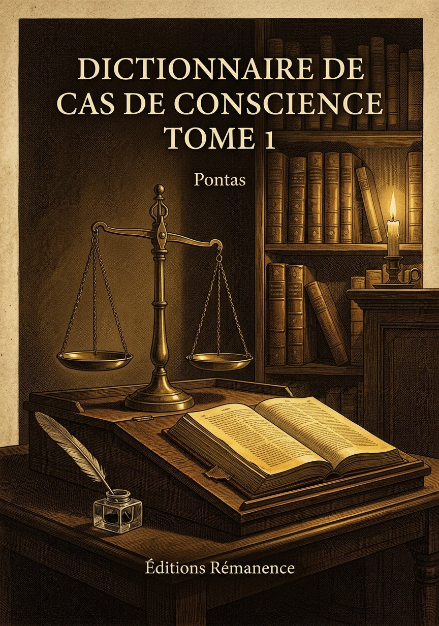 Dictionnaire de cas de conscience Tome 1 - Pontas (Couverture)
