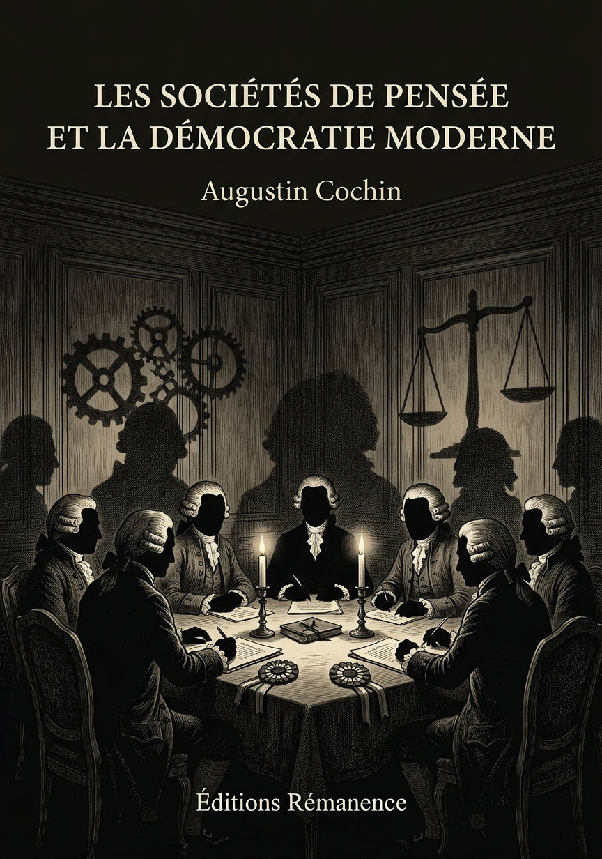 Les sociétés de pensée et la démocratie moderne - Augustin Cochin (Couverture)