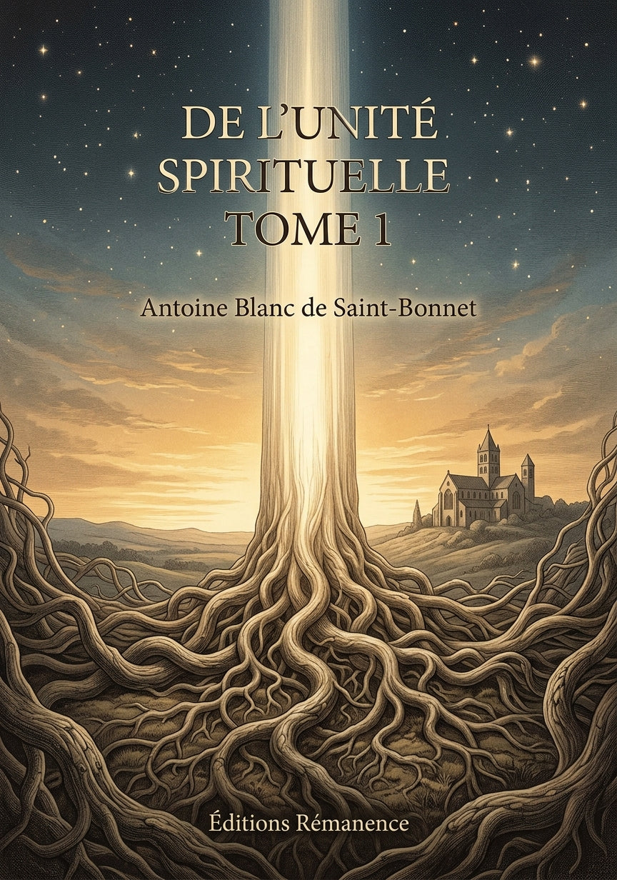 De l'unité spirituelle Tome 1 - Antoine Blanc de Saint-Bonnet (Couverture)