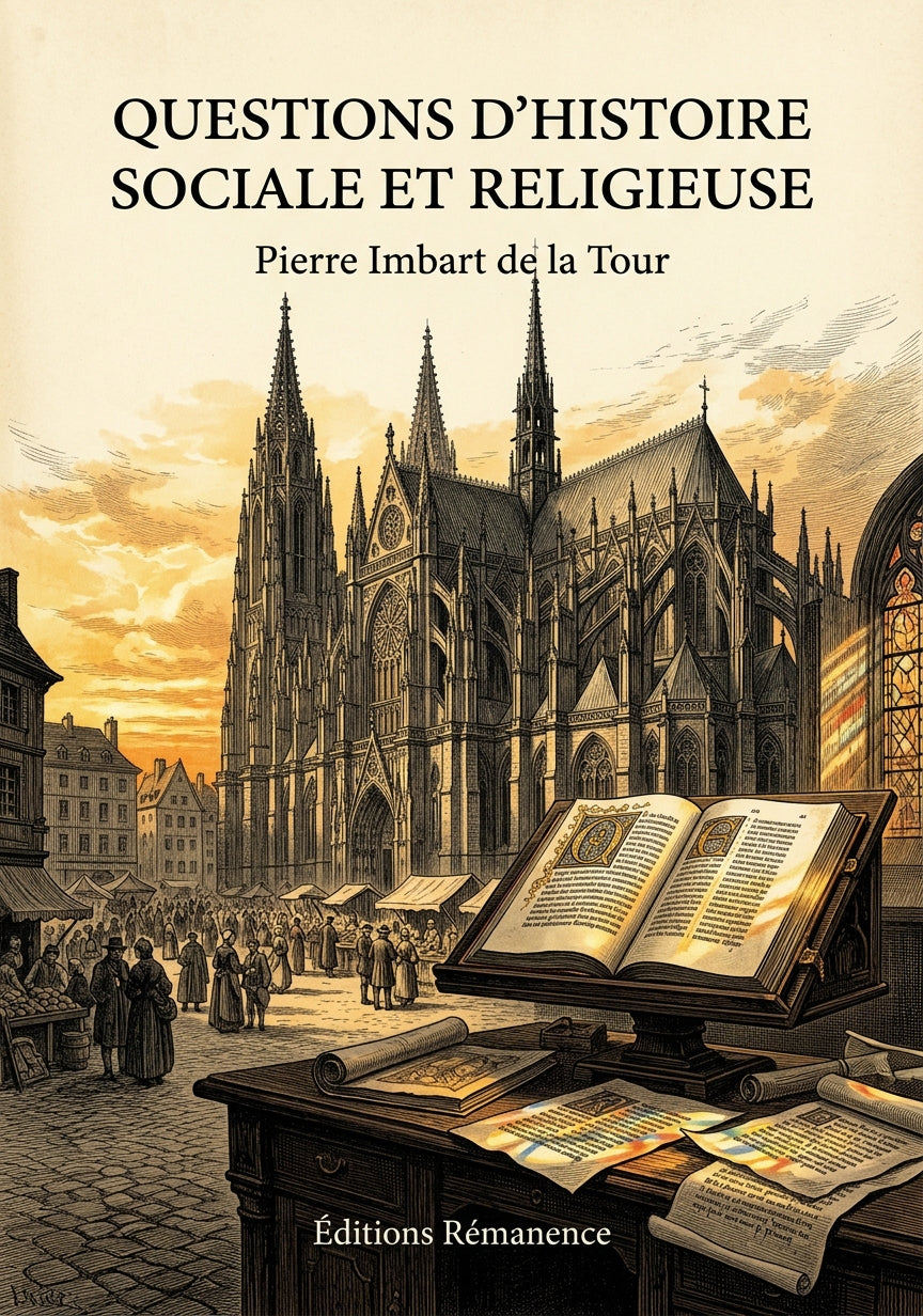 Questions d'histoire sociale et religieuse - Pierre Imbart de la Tour (Couverture)