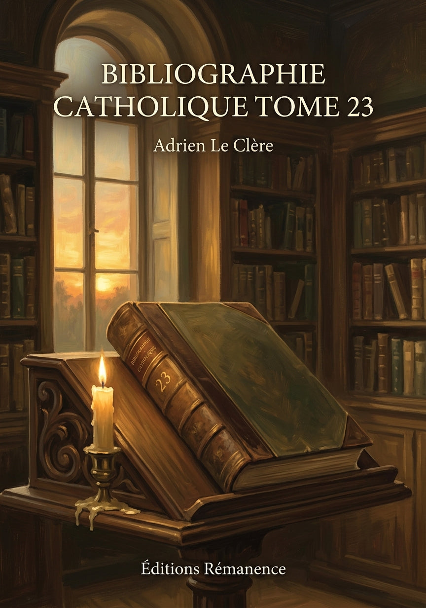Bibliographie catholique Tome 23 - Adrien Le Clère (Couverture)