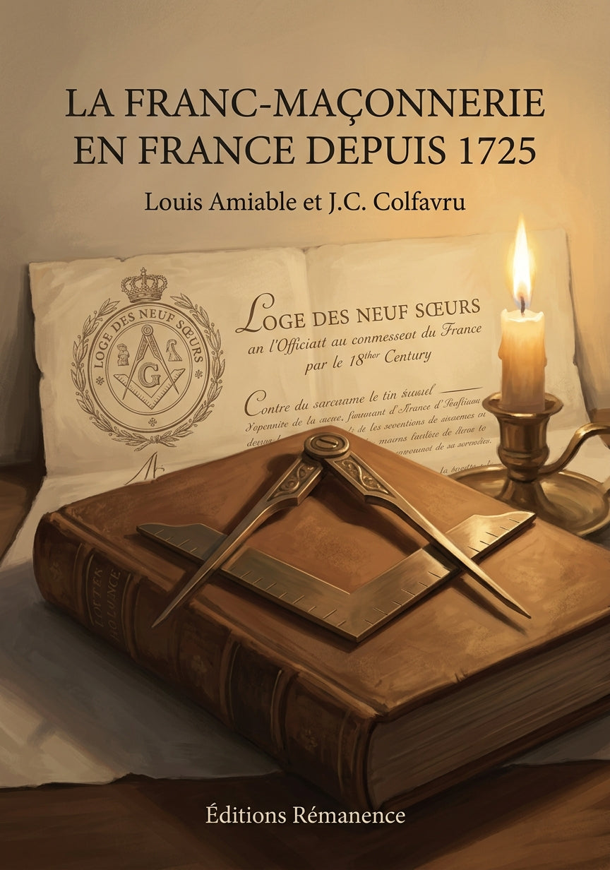 La Franc-Maçonnerie en France depuis 1725 - Louis Amiable et J.C. Colfavru (Couverture)