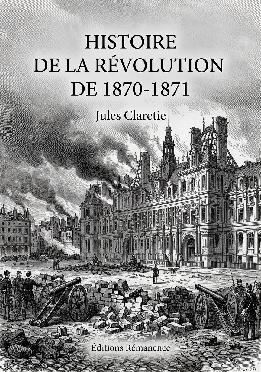 Histoire de la révolution de 1870-1871 - Jules Claretie (Couverture)