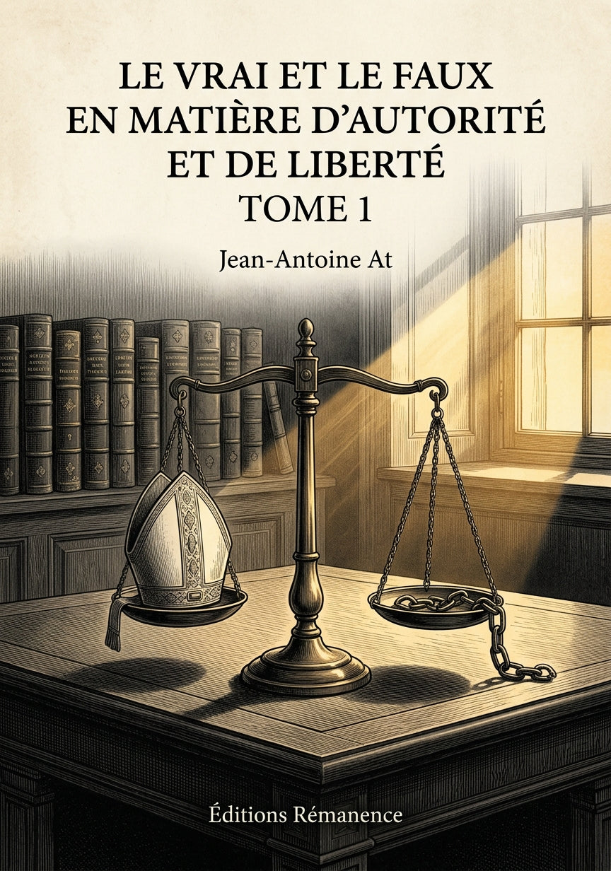 Le vrai et le faux en matière d'autorité et de liberté Tome 1 - Jean-Antoine At (Couverture)