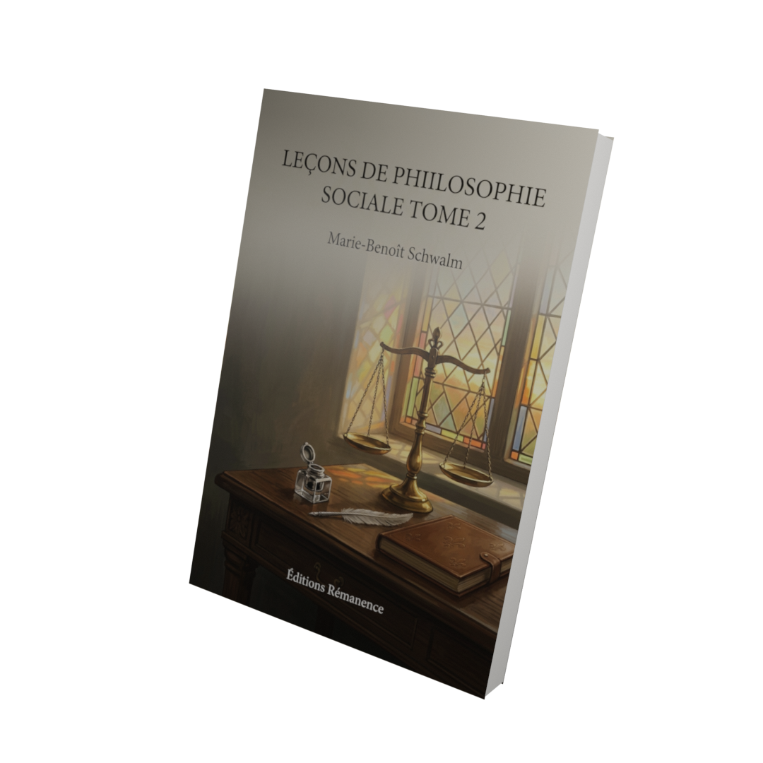 Leçons de philosophie sociale Tome 2 - Marie-Benoît Schwalm (Vue 3D)