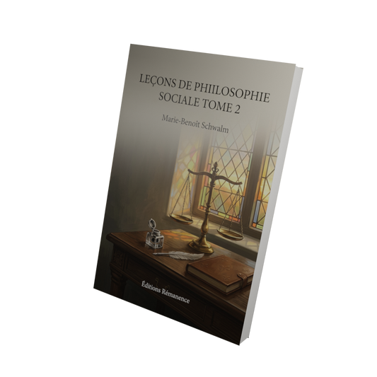 Leçons de philosophie sociale Tome 2 - Marie-Benoît Schwalm (Vue 3D)