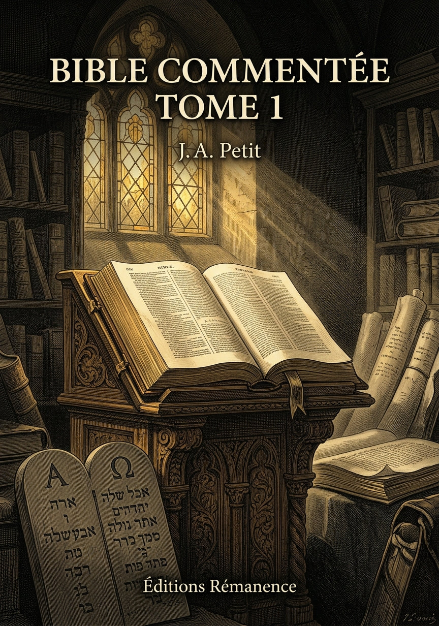 Bible commentée Tome 1 - J.A. Petit (Couverture)