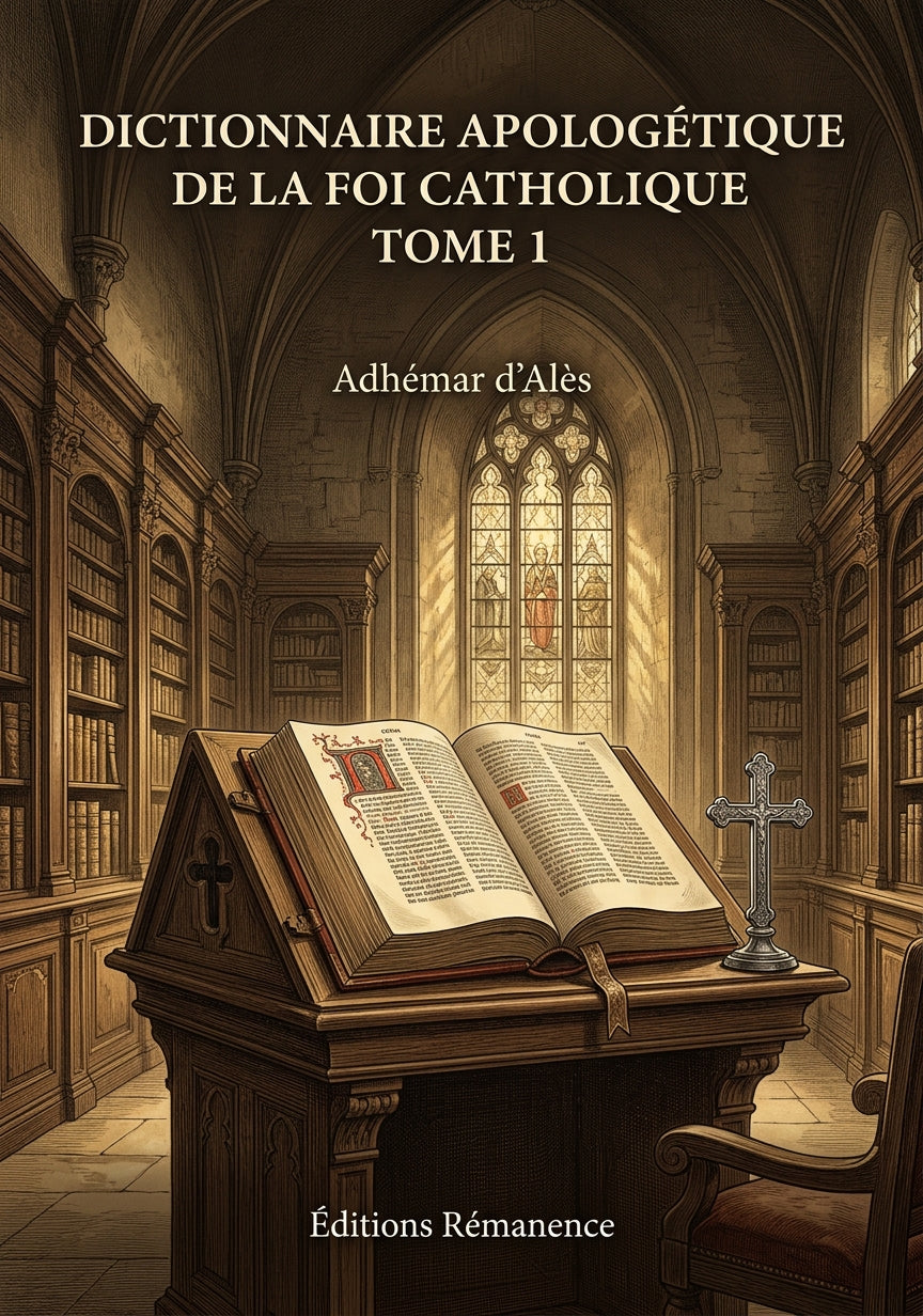 Dictionnaire apologétique de la foi catholique Tome 1 - Adhémar d'Alès (Couverture)