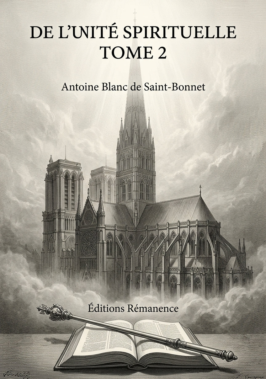 De l'unité spirituelle Tome 2 - Antoine Blanc de Saint-Bonnet (Couverture)