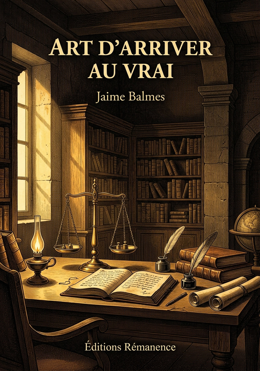 Art d'arriver au vrai - Jaime Balmes (Couverture)