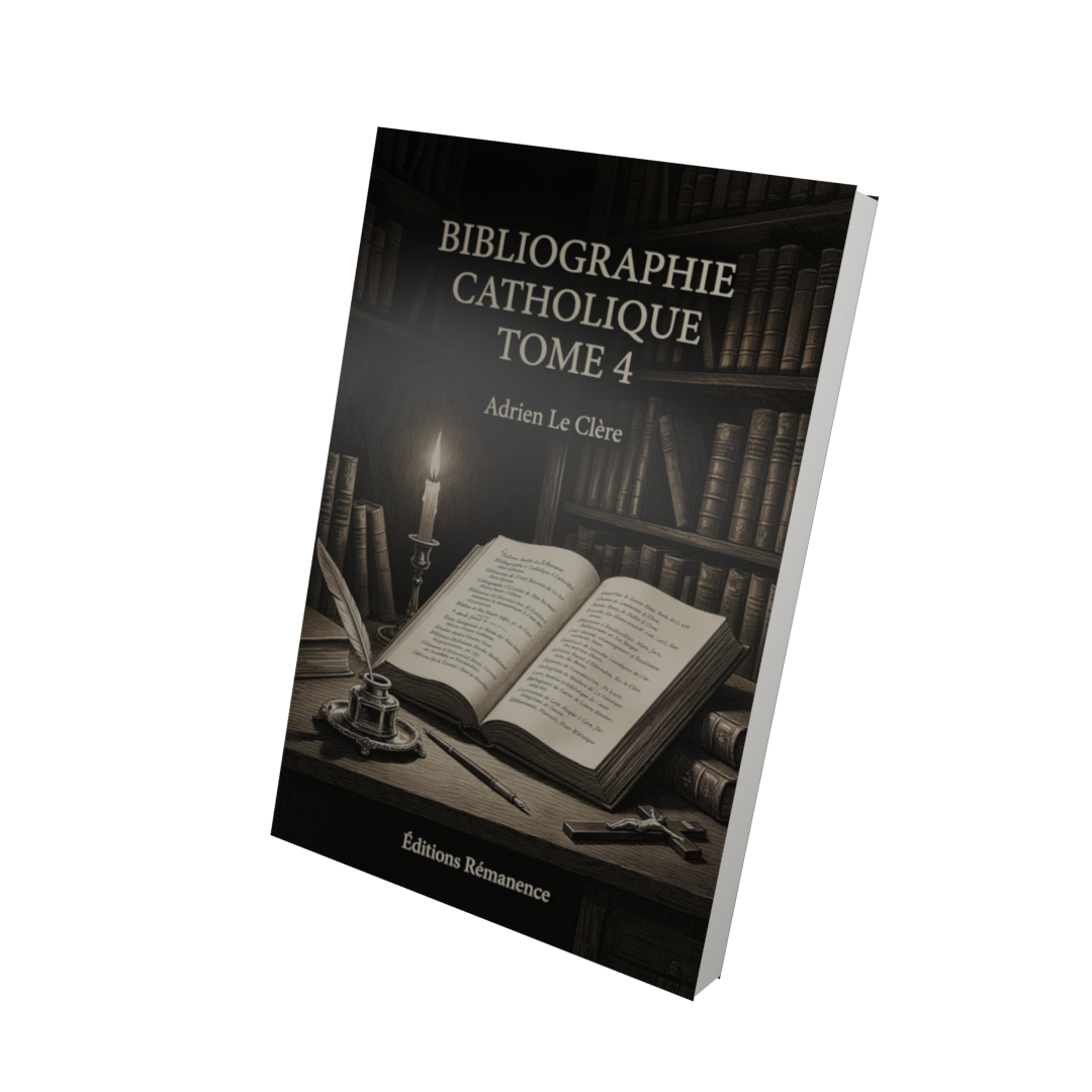Bibliographie catholique Tome 4 - Adrien Le Clère (Vue 3D)