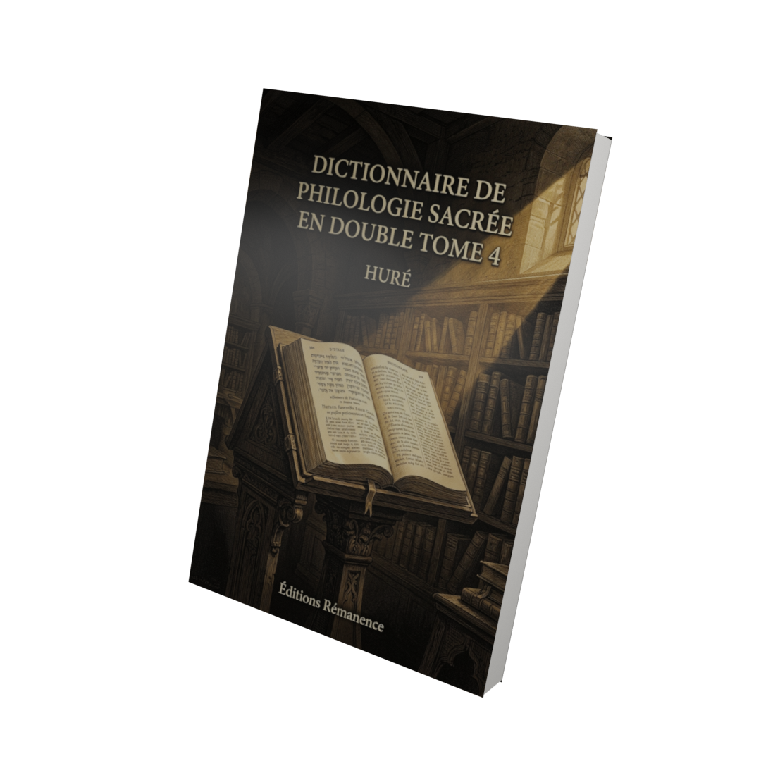 Dictionnaire de philologie sacrée en double Tome 4 - Huré (Vue 3D)