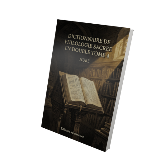 Dictionnaire de philologie sacrée en double Tome 4 - Huré (Vue 3D)