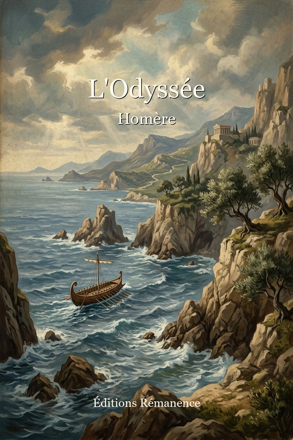 Couverture a plat de L'Odyssée – Homère