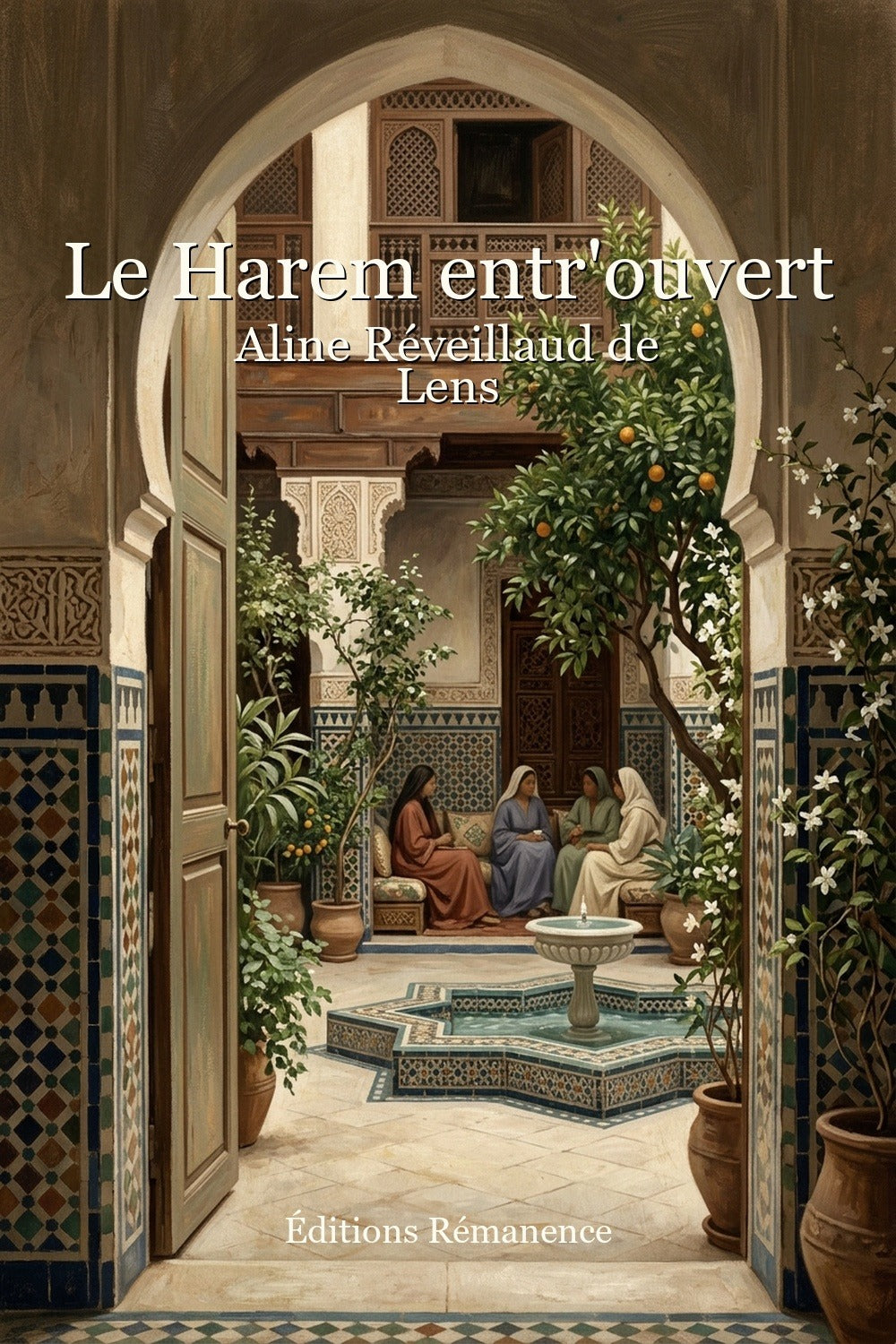 Couverture a plat de Le Harem entr'ouvert – Aline Réveillaud de Lens
