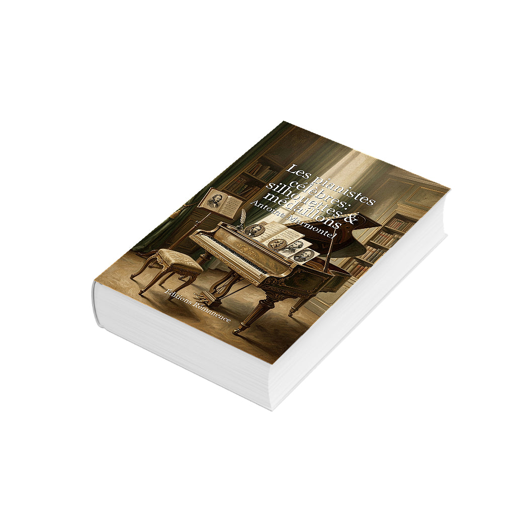 Couverture 3D de Les pianistes célèbres: silhouettes & médaillons – Antoine Marmontel