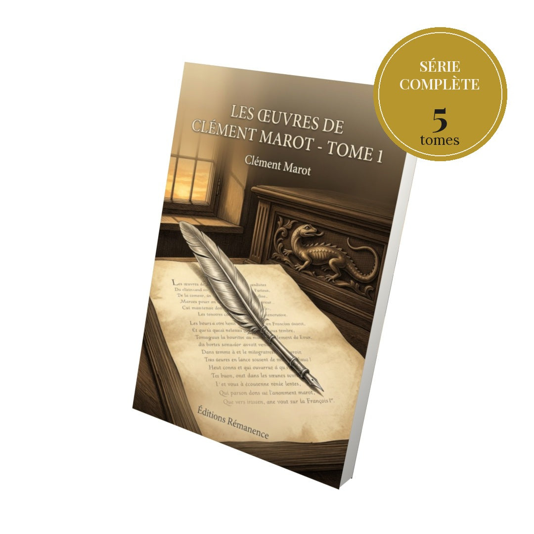 Les Œuvres de Clément Marot – série complète en 5 tomes