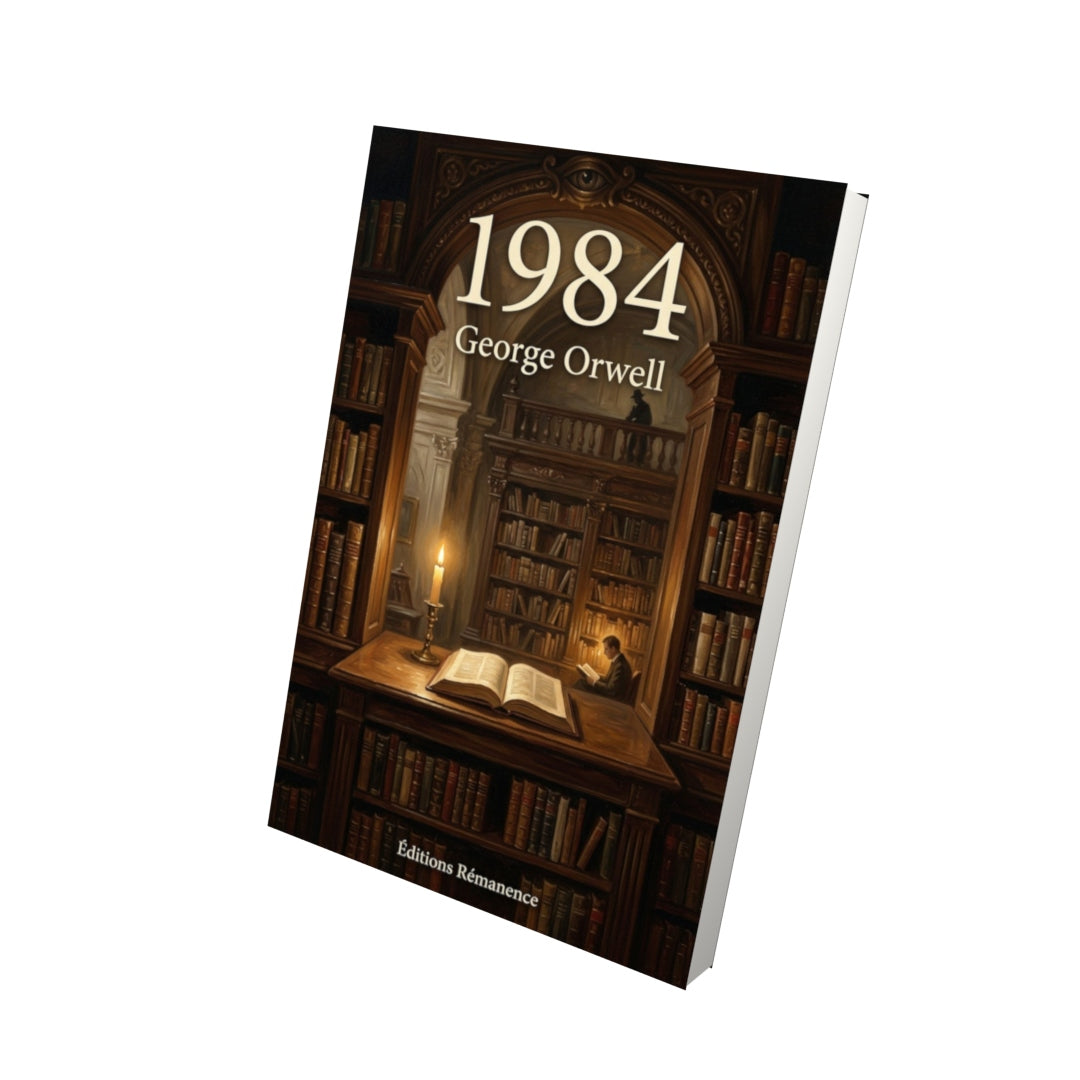 Livre 1984 – George Orwell - Vue 3D - Editions Remanence