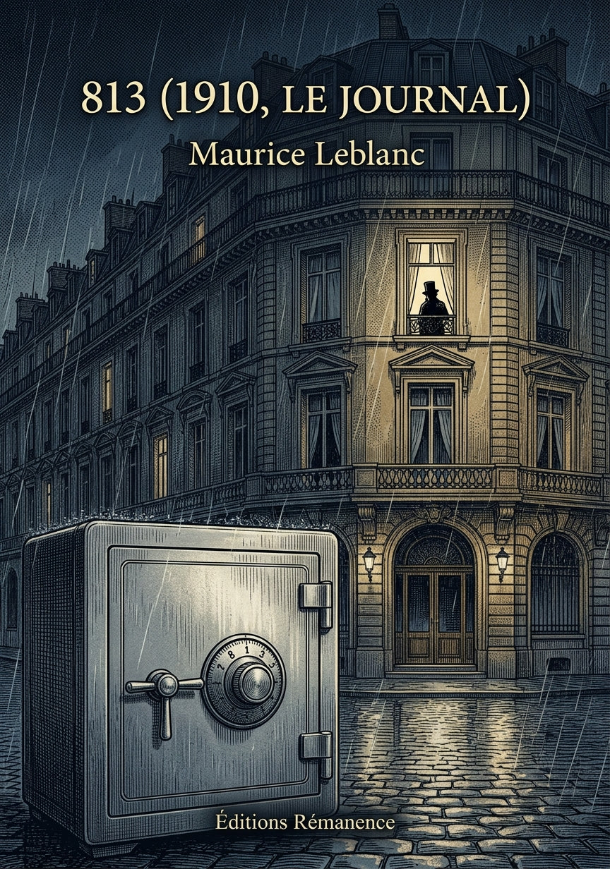 Livre 813 (1910, Le Journal) par Maurice Leblanc - Couverture - Editions Remanence