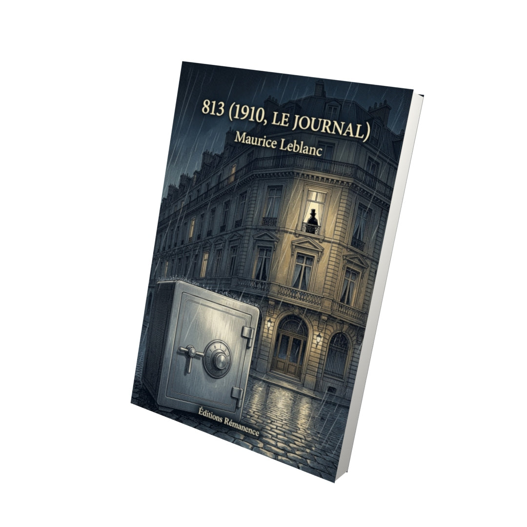 Livre 813 (1910, Le Journal) par Maurice Leblanc - Vue 3D - Editions Remanence