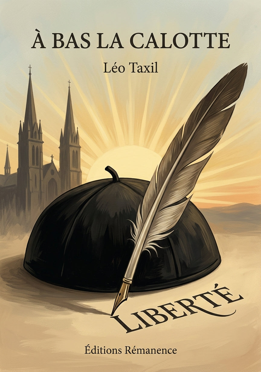 Livre À bas la calotte par Léo Taxil - Couverture - Editions Remanence