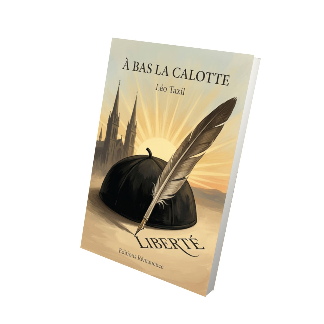 Livre À bas la calotte par Léo Taxil - Vue 3D - Editions Remanence