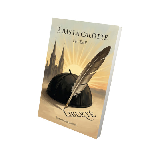 Livre À bas la calotte par Léo Taxil - Vue 3D - Editions Remanence