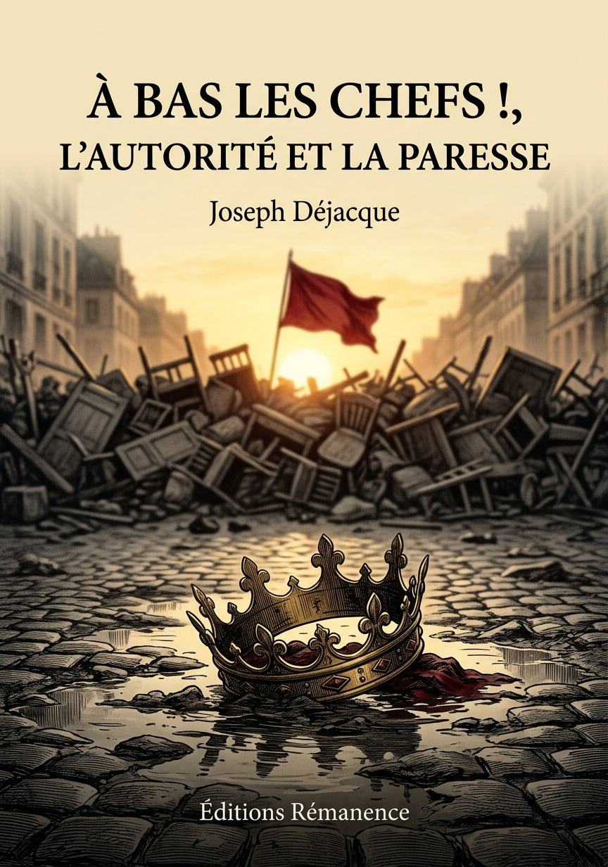 Livre À bas les chefs !, L’Autorité et la Paresse par Joseph Déjacque - Couverture - Editions Remanence