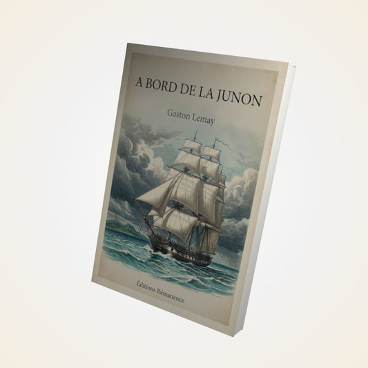 Livre A bord de la Junon - Gaston Lemay - Couverture 3D