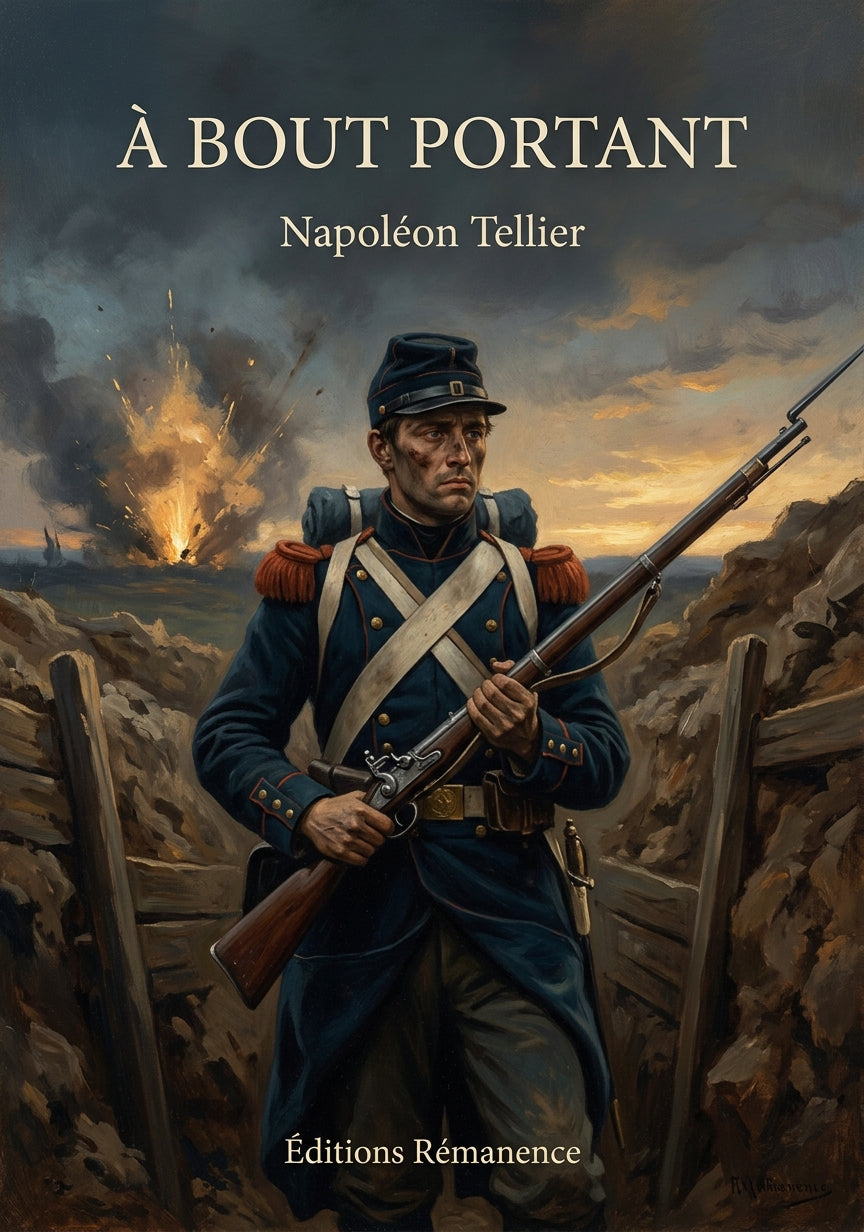 Livre À bout portant par Napoléon Tellier - Couverture - Editions Remanence