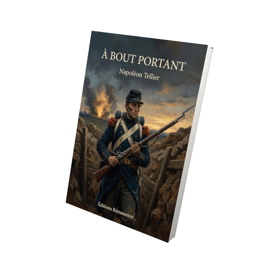 Livre À bout portant par Napoléon Tellier - Vue 3D - Editions Remanence