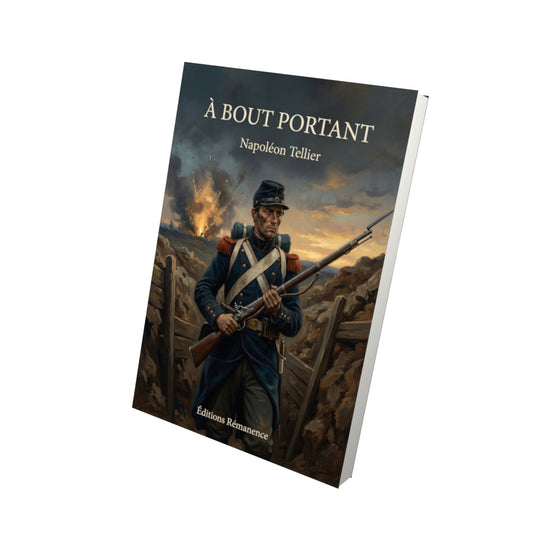 Livre À bout portant par Napoléon Tellier - Vue 3D - Editions Remanence