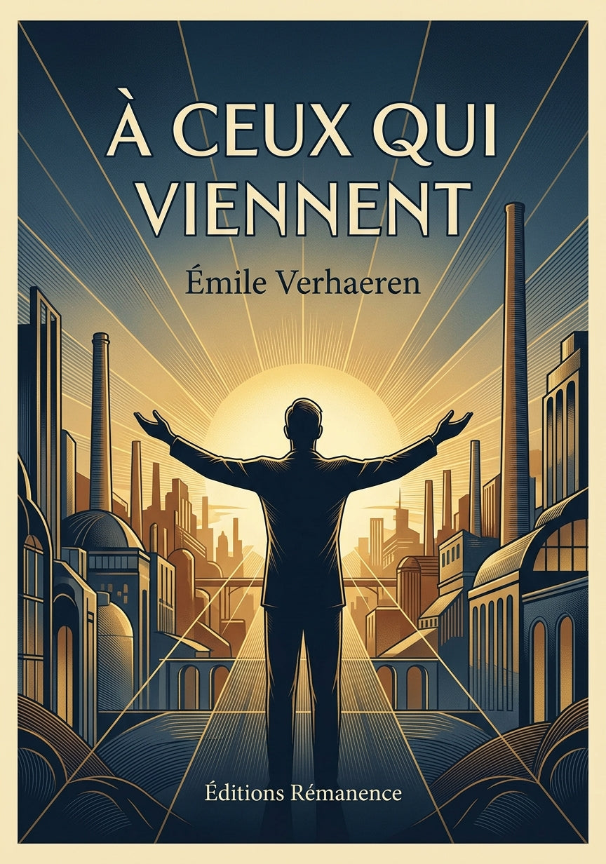 Livre À ceux qui viennent par Émile Verhaeren - Couverture - Editions Remanence