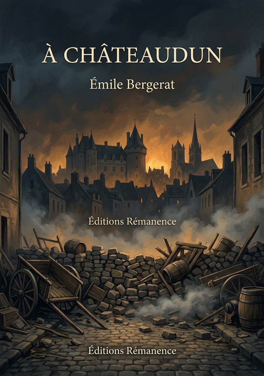 Livre À Châteaudun par Émile Bergerat - Couverture - Editions Remanence