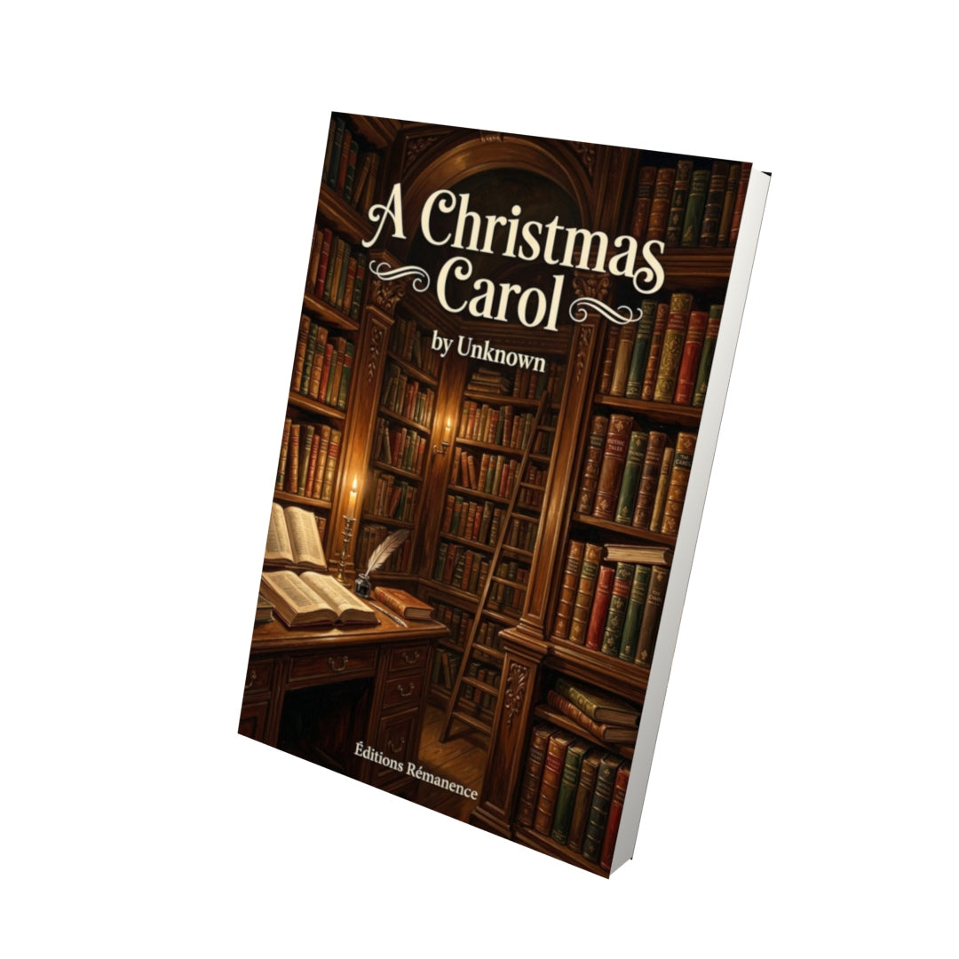 Livre A Christmas Carol - Vue 3D - Editions Remanence