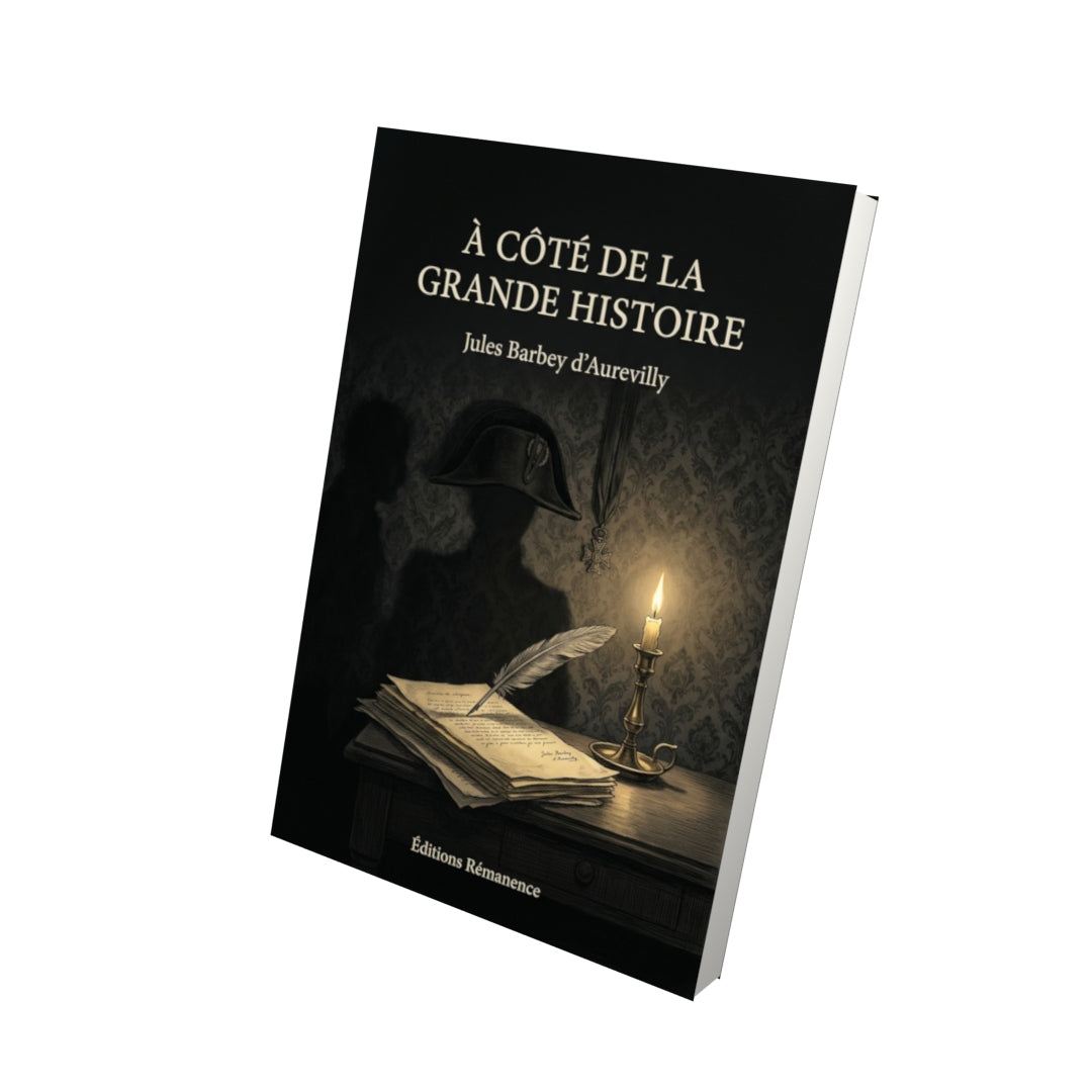 Livre À côté de la grande histoire par Jules Barbey d’Aurevilly - Vue 3D - Editions Remanence