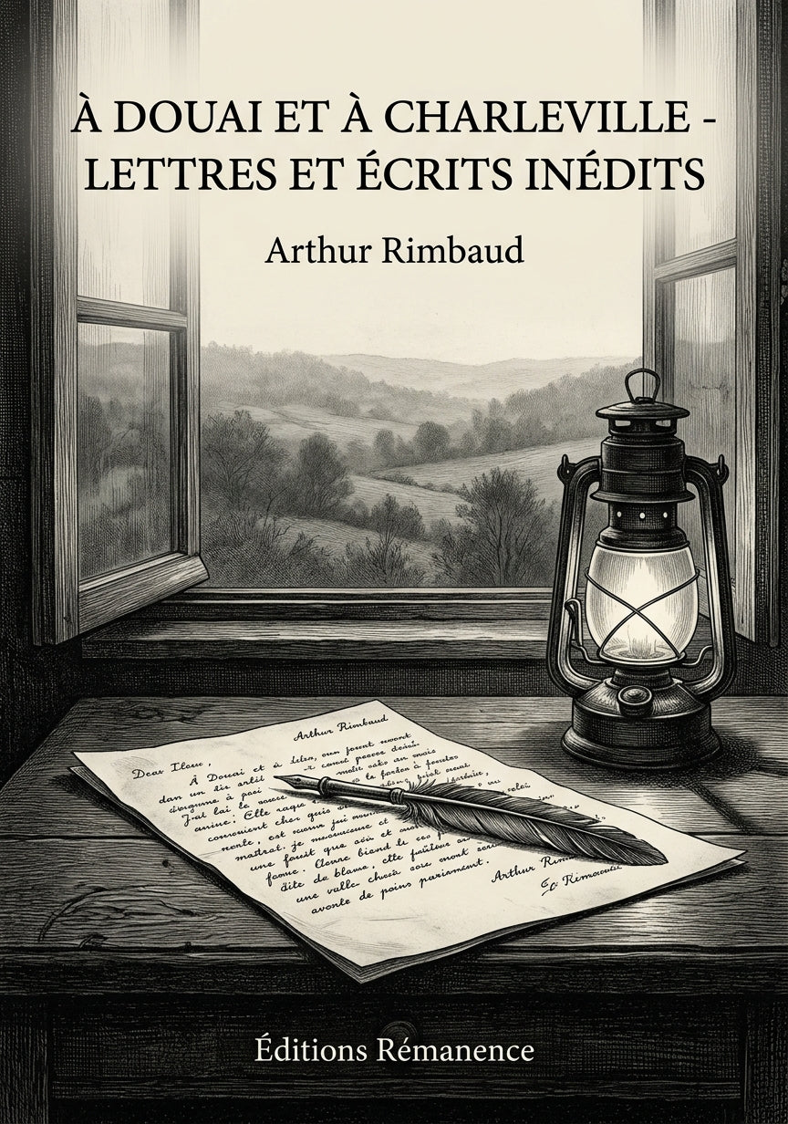 Livre À Douai et à Charleville - lettres et écrits inédits par Arthur Rimbaud - Couverture - Editions Remanence