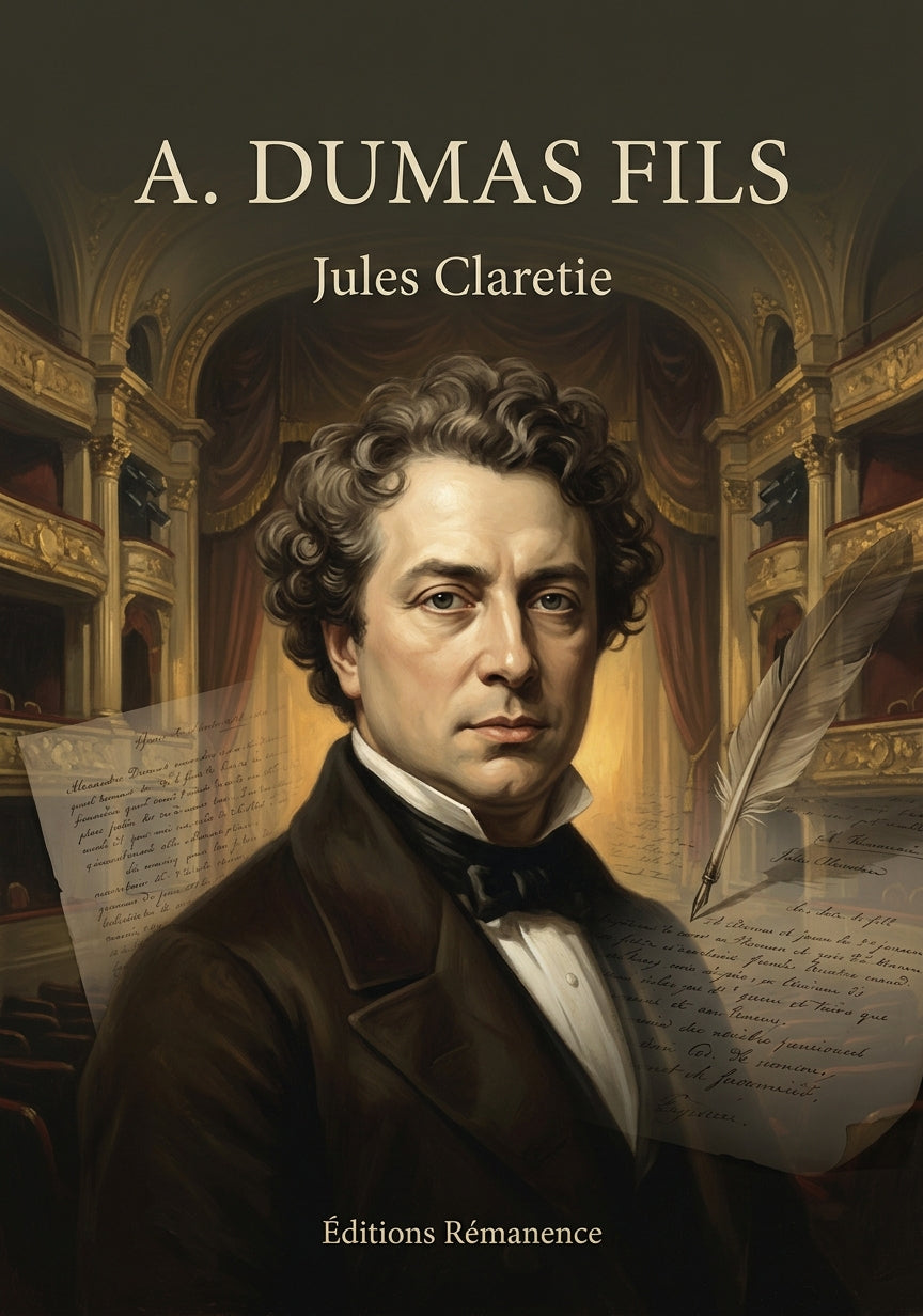 Livre A. Dumas fils par Jules Claretie - Couverture - Editions Remanence
