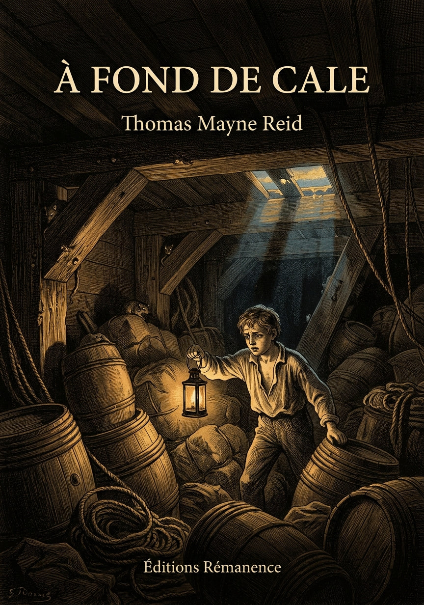 Livre À fond de cale par Thomas Mayne Reid - Couverture - Editions Remanence