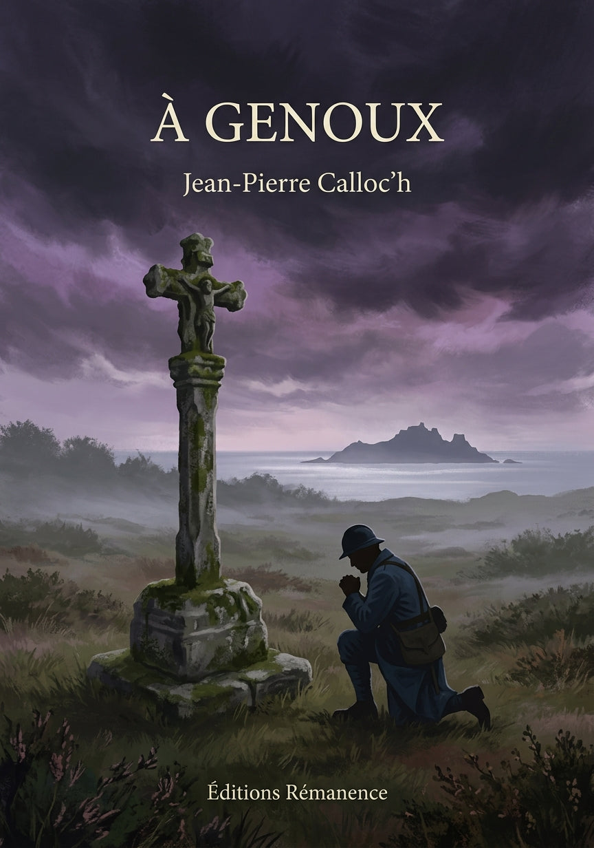 Livre À genoux par Jean-Pierre Calloc’h - Couverture - Editions Remanence